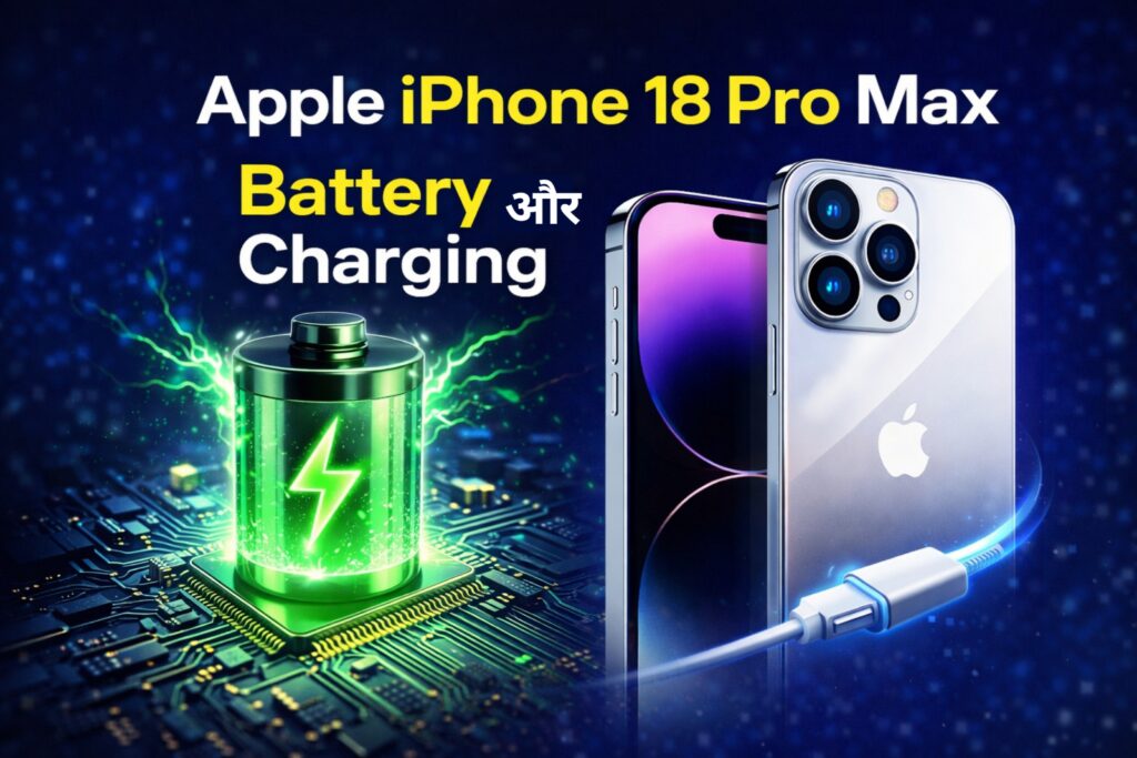 Apple iPhone 18 Pro Max battery and charging features thumbnail, fast charging and long battery life design